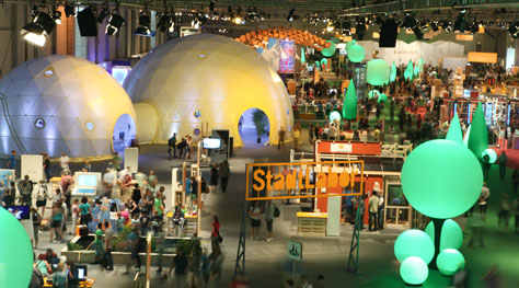 1 Thyssenkrupp Ideenpark 2012 ZENDOME Geodaetisches Domezelt