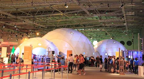 2 Thyssenkrupp Ideenpark 2012 ZENDOME Geodaetisches Domezelt